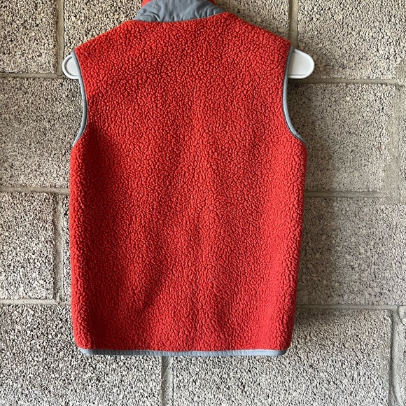 Hanna Anderson Orange Sherpa Vest Kids size 130 - Picture 3 of 3
